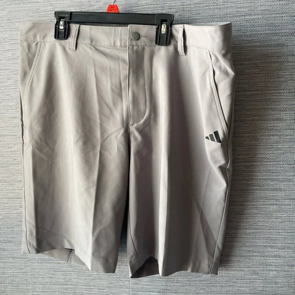 adidas Men’s Light Gray Athletic Golf Shorts - Picture 1 of 5